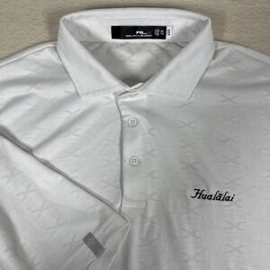 RLX Ralph Lauren Polo Mens‎ XXL White Four Seasons Resort Hualalai Performance
